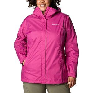 COLUMBIA Arcadia II Waterproof (Omni-Tech™) Rain Jacket  in Wild Fuchsia (L/XL)